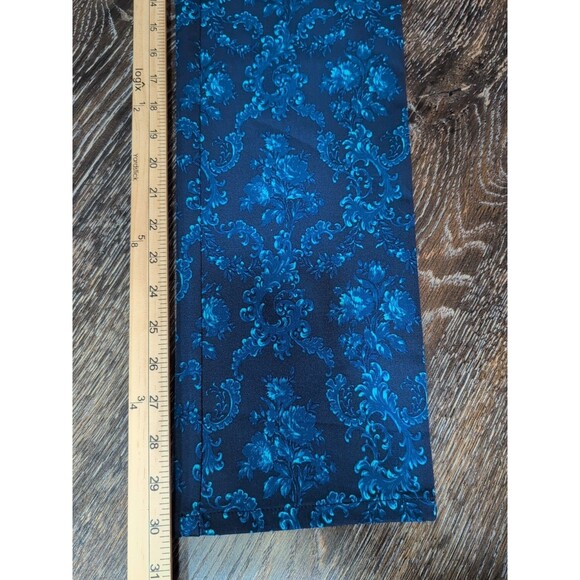 Isaac Mizrahi Live Stretch Pull On Pants Floral Blue Size 10 - Picture 6 of 6